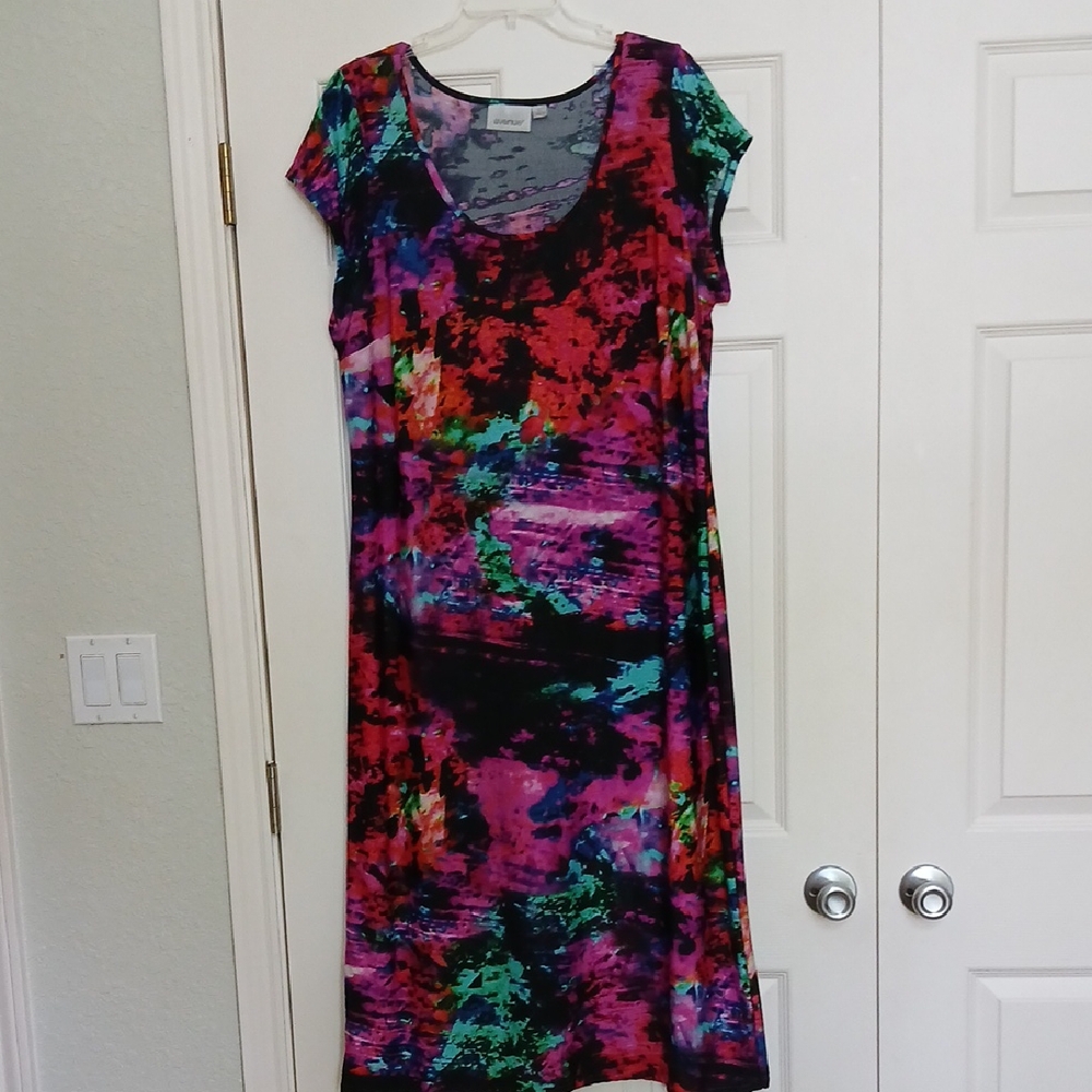 Avenue Multicolor Midi Dress 18/20